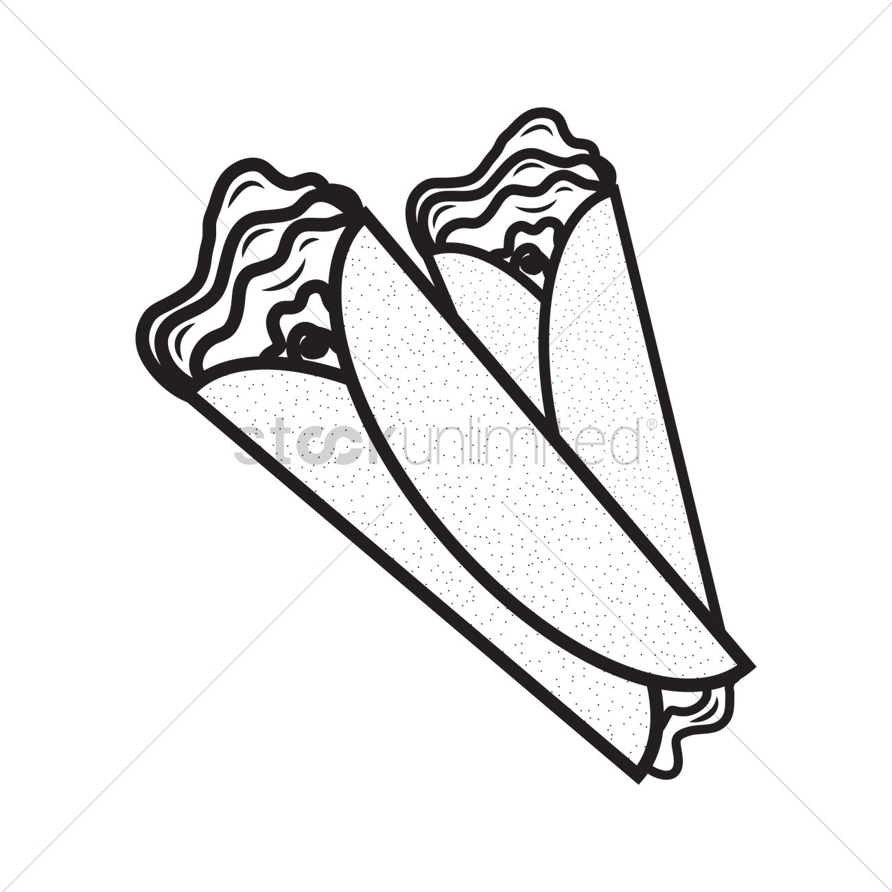 1300x1300 Tacos Vector Image