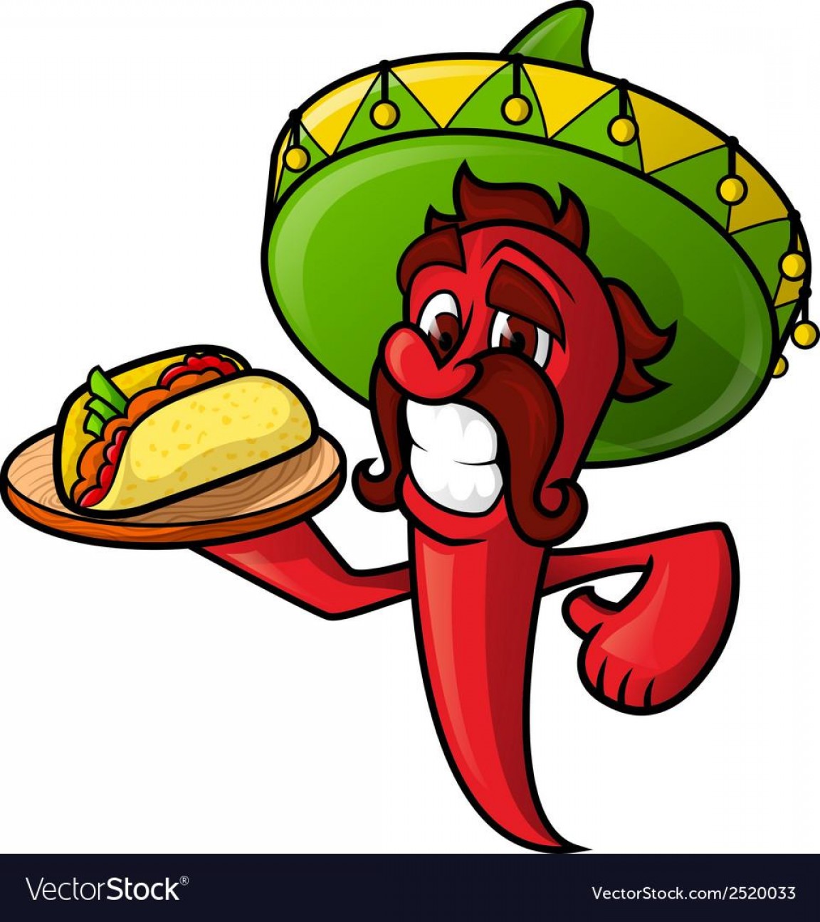 1152x1296 Top Mexican Pepper With Tacos Vector Image Soidergi