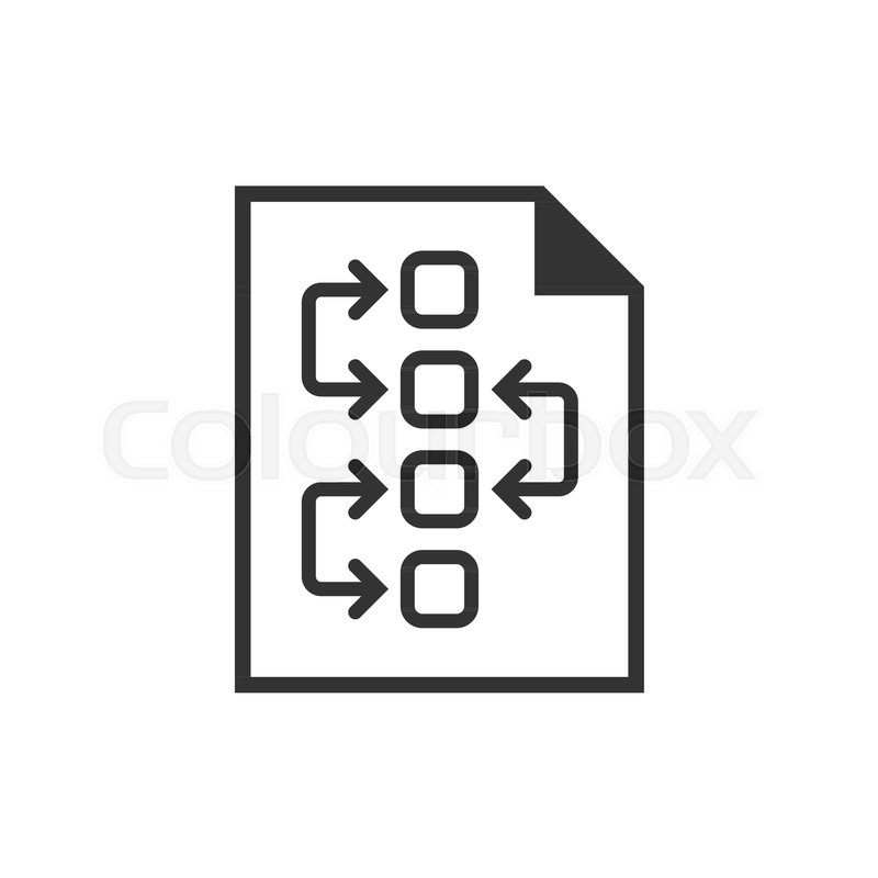 800x800 Tactical Plan Document Icon Vector Stock Vector Colourbox