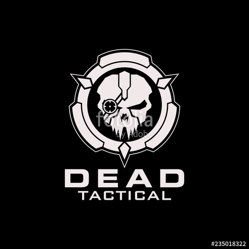 500x500 Dead Tactical Skull Circle Logo Stock Image And Royalty Free