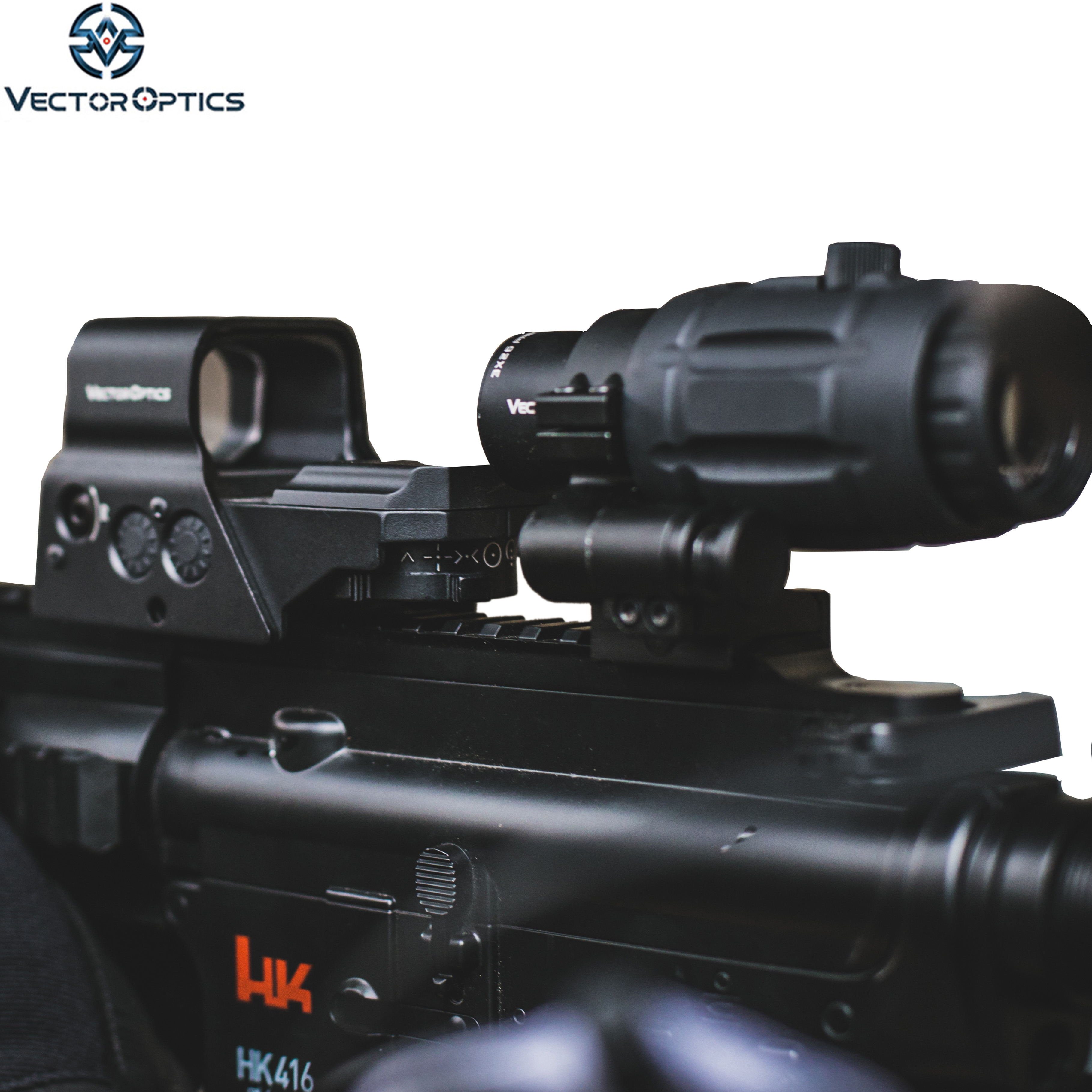3636x3636 Vector Optics Tactical Magnifier Red Dot Sight Scope With Flip