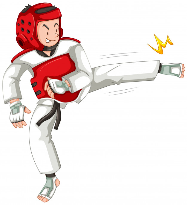 626x686 A Taekwondo Athlete Character Vector Free Download