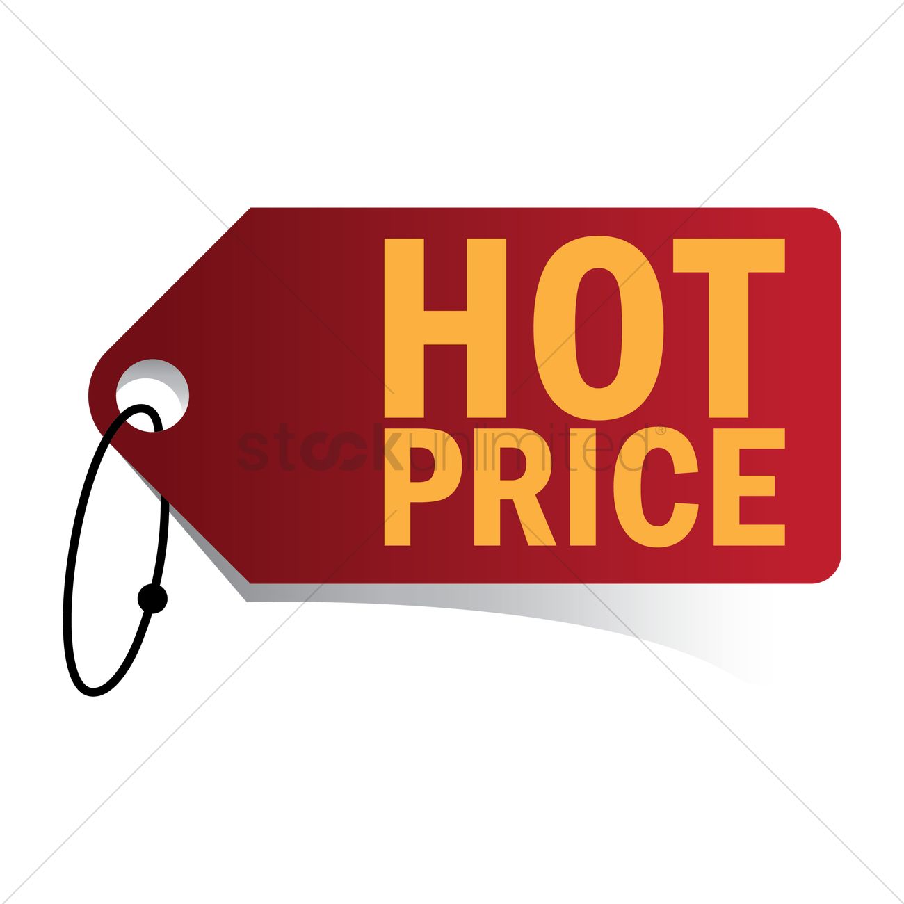 1300x1300 Hot Price Tag Vector Image