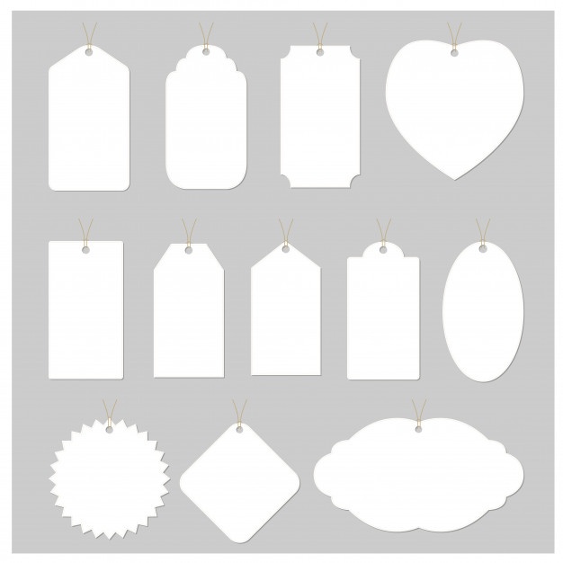 626x626 White Tag Vector Design Vector Premium Download