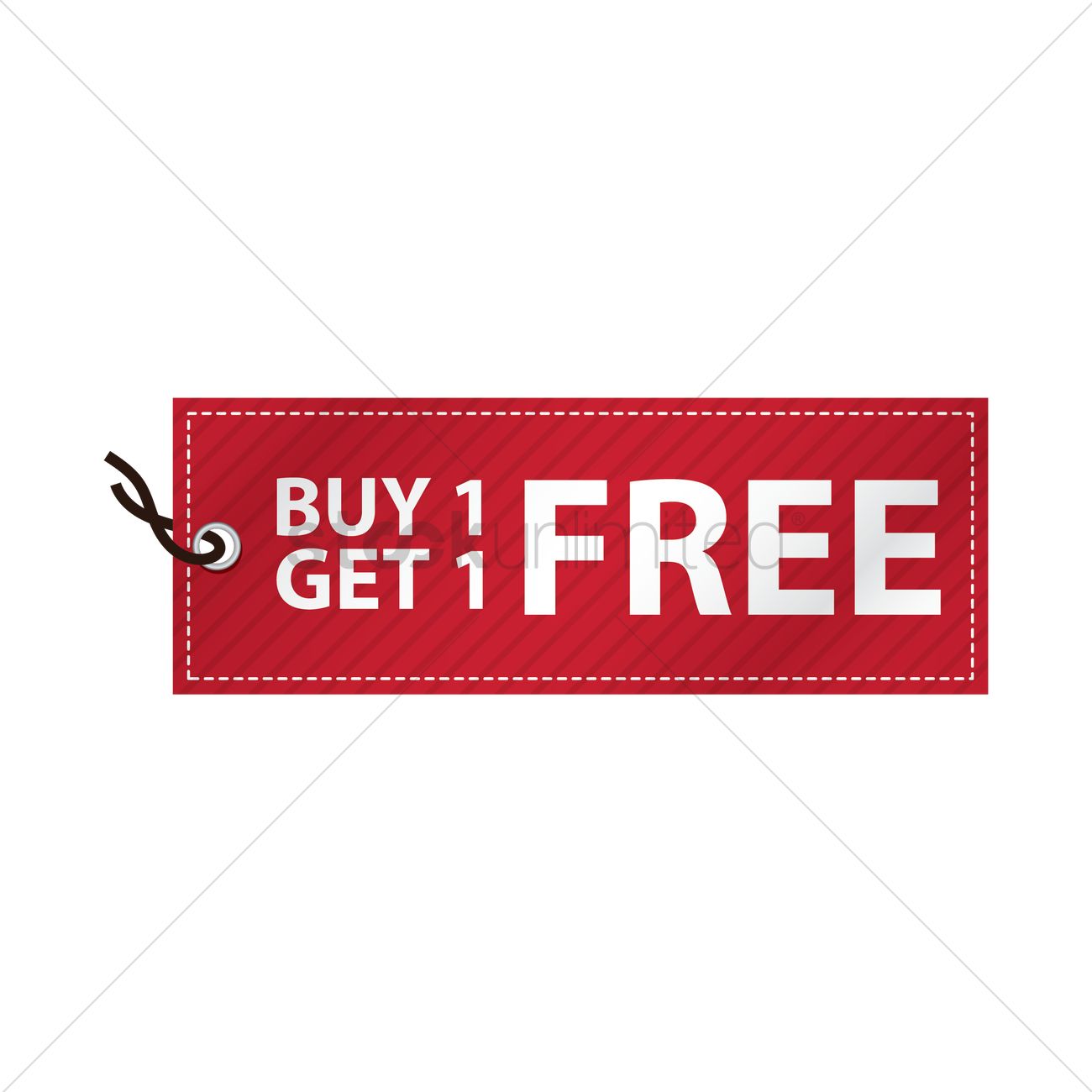 1300x1300 Free Buy One Get One Free Tag Vector Image