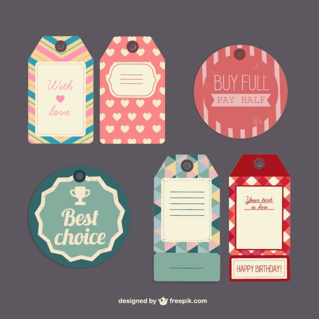 626x626 Red And Green Tags Collection Vector Free Download