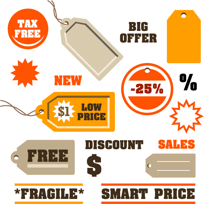 687x686 Discount Sales Tag