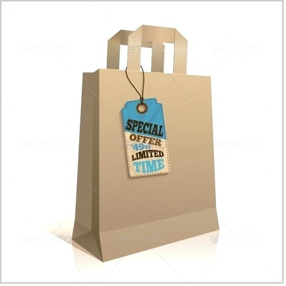 590x590 Paper Shopping Bag With Tag Vector Format Free Printable Price