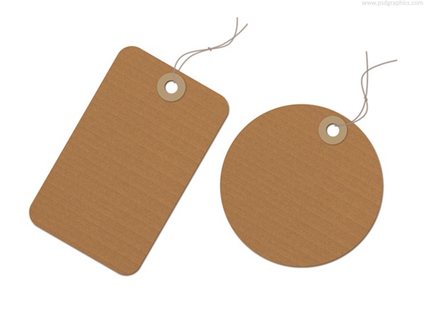 600x450 Brown Recycled Paper Tag Vector Graphics My Free Photoshop World