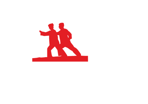 Tai Chi Couple Vector Drawing 500x353 Tai Chi Couple Vector Drawing