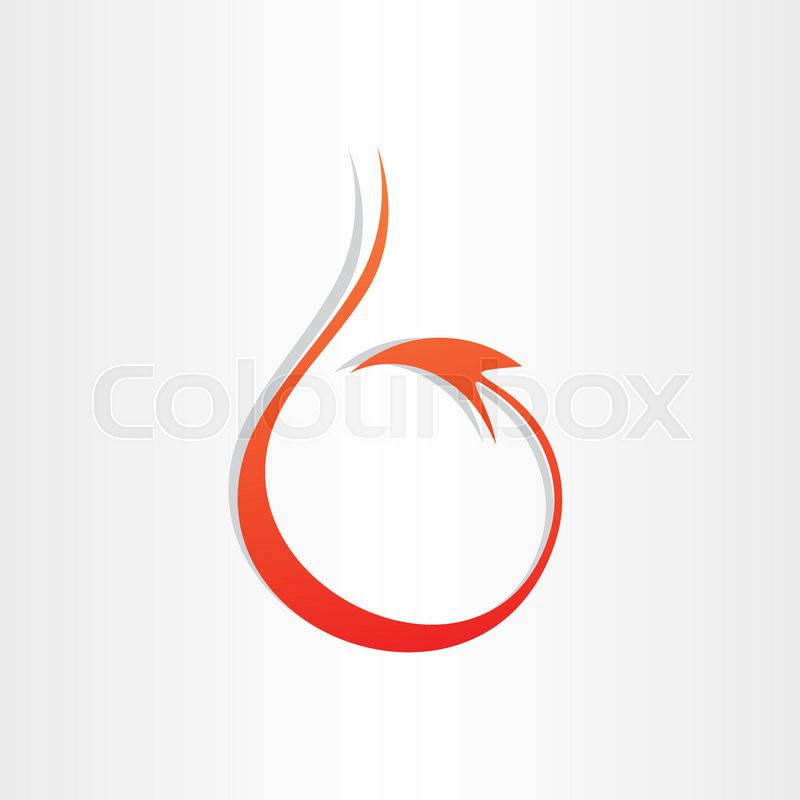 800x800 Devil Tail Stylized Icon Red Mascot Stock Vector Colourbox