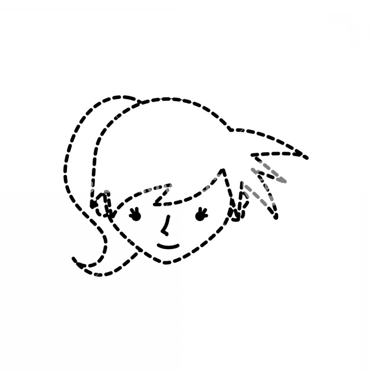 1200x1200 Tail Vector Shape Hoodamath