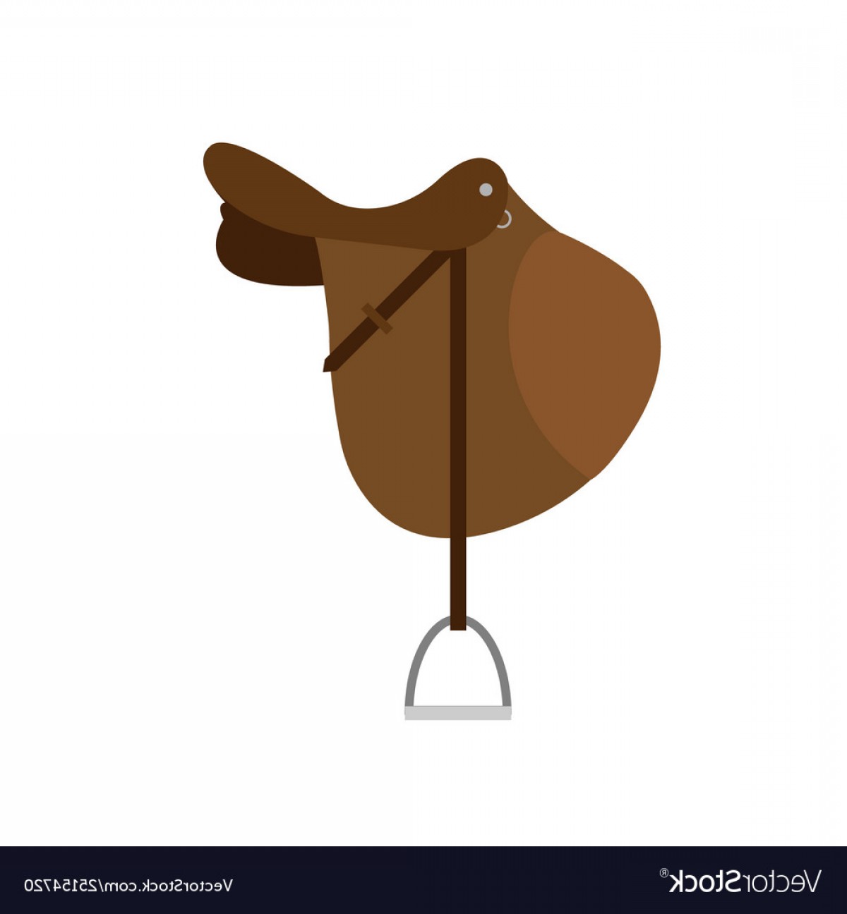 1200x1296 Brown Show Jumping Horse Saddle On White Vector Hoodamathrun