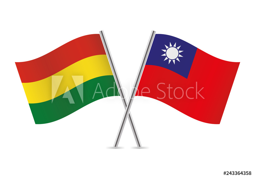 Photo Art Print Bolivia And Taiwan Flags Vector Illustration 1000x703 Photo Art Print Bolivia And Taiwan Flags Vector Illustration