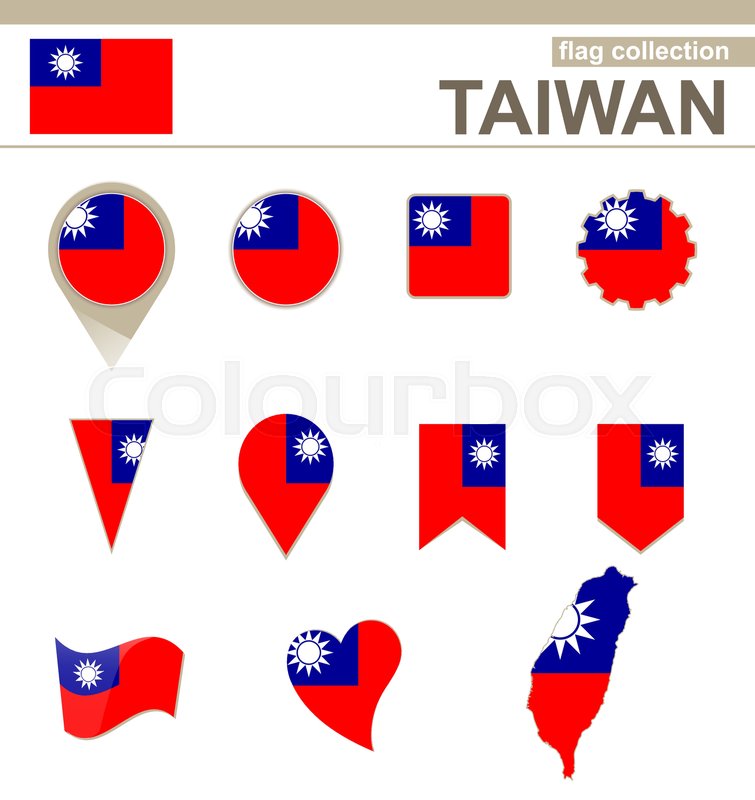 Taiwan Flag Collection, Versions Stock Vector Colourbox 755x800 Taiwan Flag Collection, Versions Stock Vector Colourbox