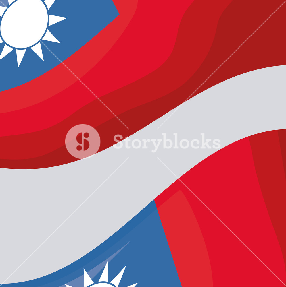Taiwan Flag Over Gray Background, Colorful Design Vector 995x1000 Taiwan Flag Over Gray Background, Colorful Design Vector