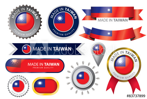 Made In Taiwan Seal, Taiwanese Flag 500x335 Made In Taiwan Seal, Taiwanese Flag