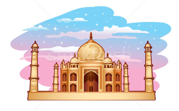 Taj Mahal Vector Illustration Srdjan Vukovic 600x374 Taj Mahal Vector Illustration Srdjan Vukovic