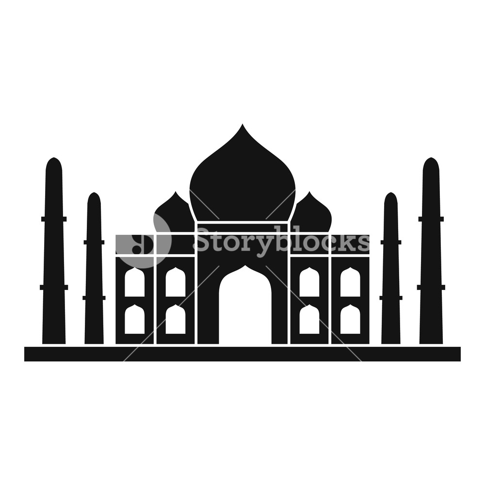 Taj Mahal Icon Simple Illustration Of Taj Mahal Vector Icon 1000x1000 Taj Mahal Icon Simple Illustration Of Taj Mahal Vector Icon