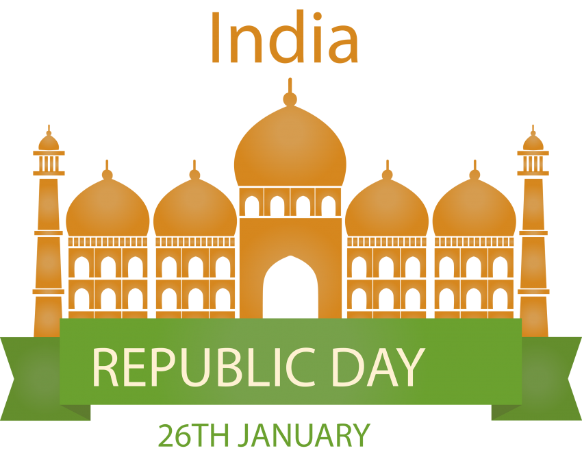 India Republic Day Taj Mahal Vector Png 850x664 India Republic Day Taj Mahal Vector Png