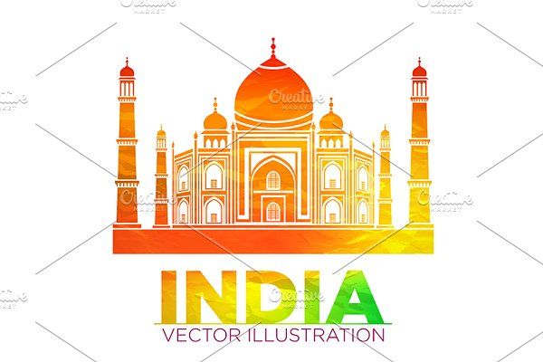 India Taj Mahal Vector 600x400 India Taj Mahal Vector