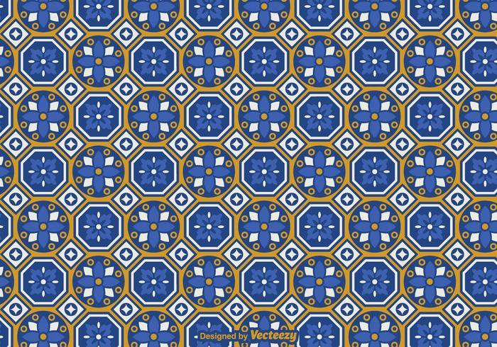 700x490 Free Talavera Vector Seamless Pattern
