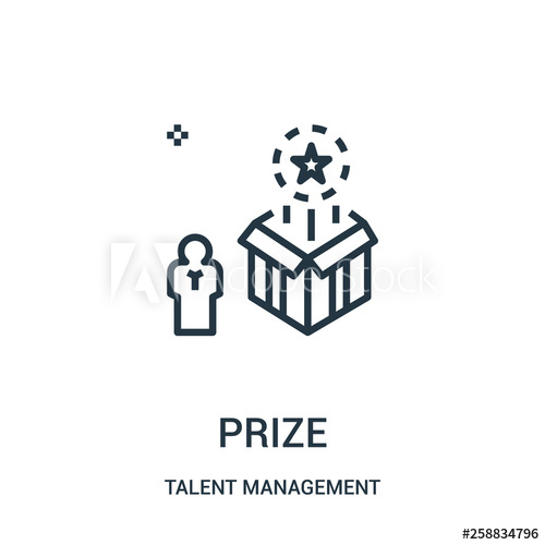 500x500 Prize Icon Vector From Talent Management Collection Thin Line