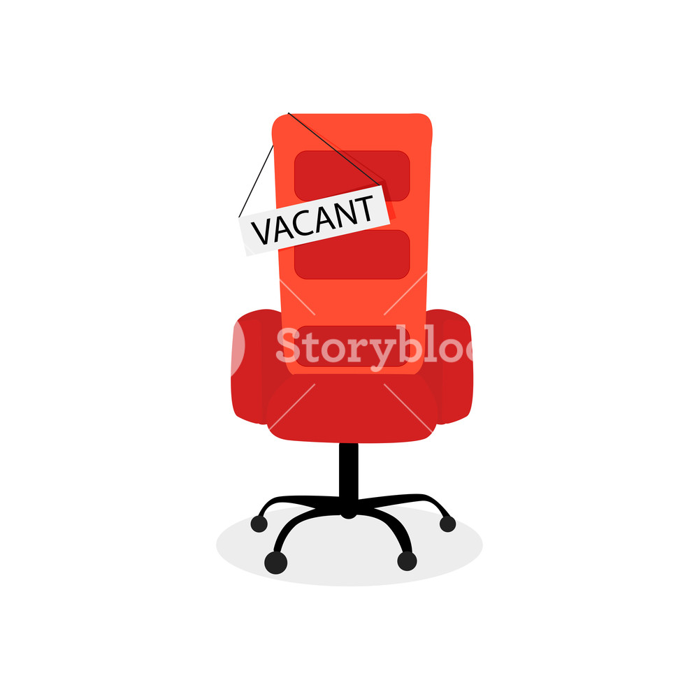 1000x1000 Hiring Job Vacant Seat Isolated On White Seat Vacant Job, Hiring