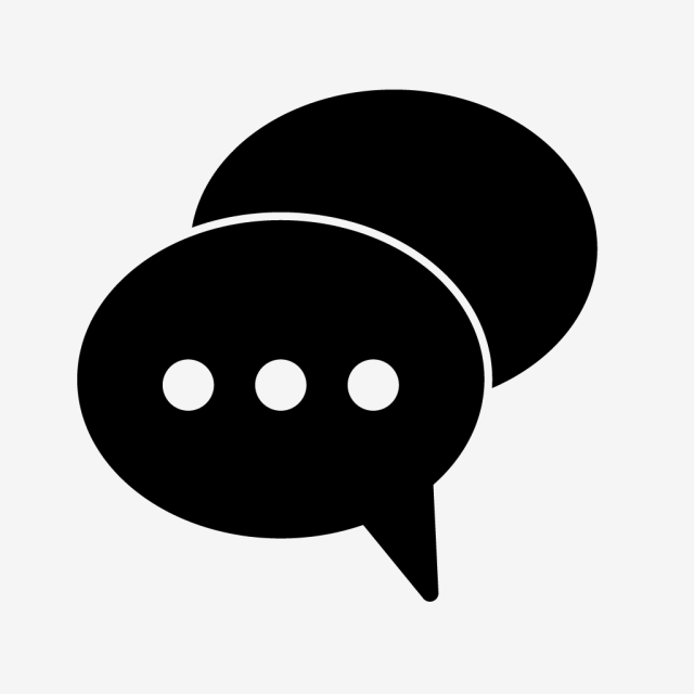 640x640 Message Vector Icon, Chat, Conversation, Talk Png And Vector