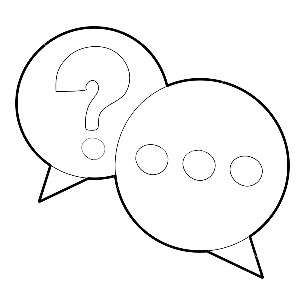 1000x1000 Talk Icon Outline Illustration Of Talk Vector Icon For Web