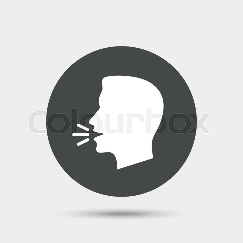 800x800 Talk Or Speak Icon Loud Noise Symbol Stock Vector Colourbox