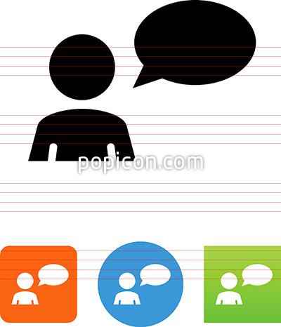 400x466 Vector Talk Icon