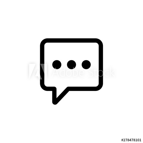 500x500 Chat Bubble Talk Icon Vector