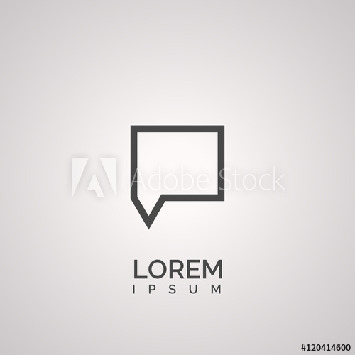500x500 Talk Icon Vector Illustration