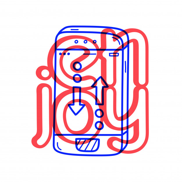 626x626 Hand Draw Phone Talk Icon In Doodle Style With Lettering Vector