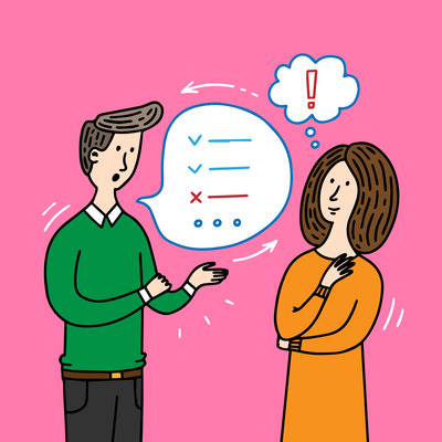 400x400 Page Talk On Curated Vector Illustrations, Stock Royalty Free