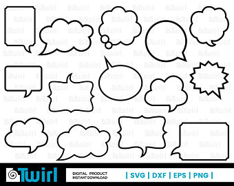 340x270 Bubble Talk Vector Etsy