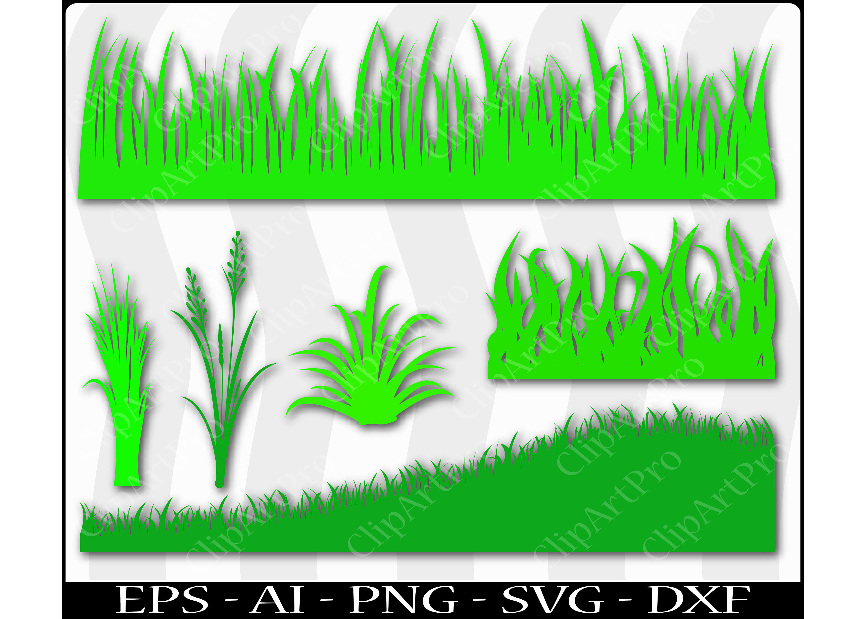 3000x2143 Tall Wild Ornamental Grass Hill Graphic Silhouette Cutout Etsy