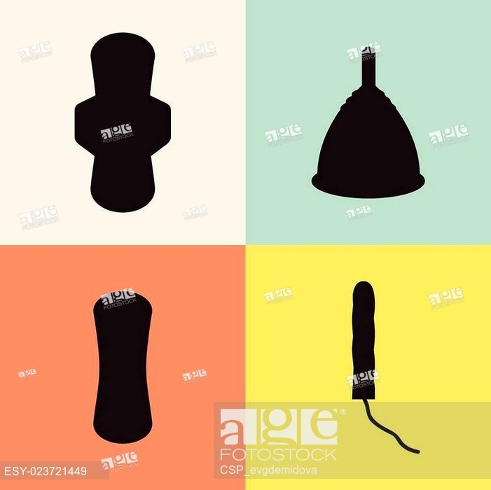 Pad, Tampon And Menstrual Cup Set, Stock Vector, Vector And Low 701x700 Pad, Tampon And Menstrual Cup Set, Stock Vector, Vector And Low