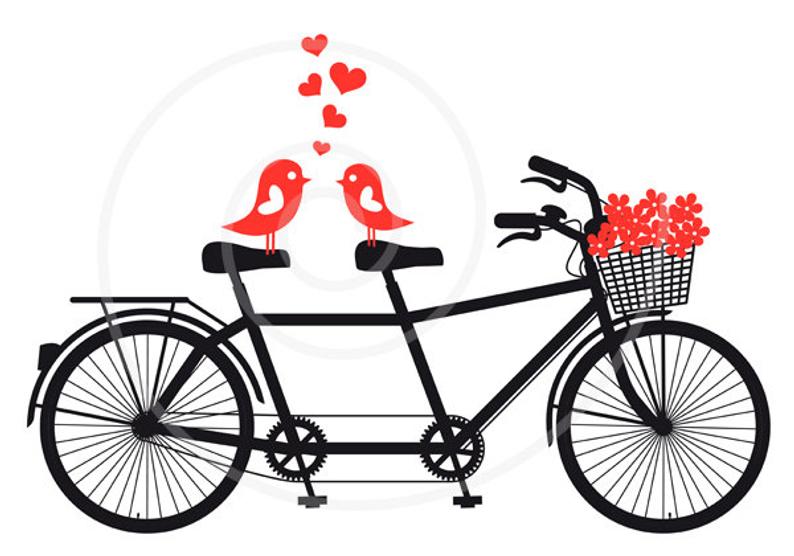 Love Birds On Bicycle Digital Clip Art Wedding Invitation Etsy 794x556 Love Birds On Bicycle Digital Clip Art Wedding Invitation Etsy