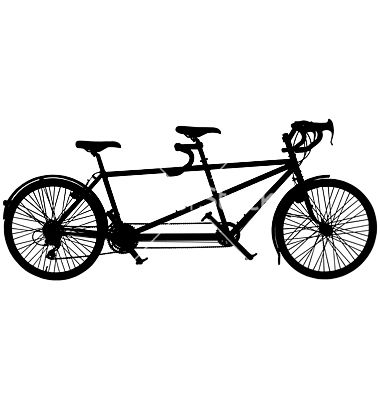 Tandem Bicycle Vector 380x400 Tandem Bicycle Vector