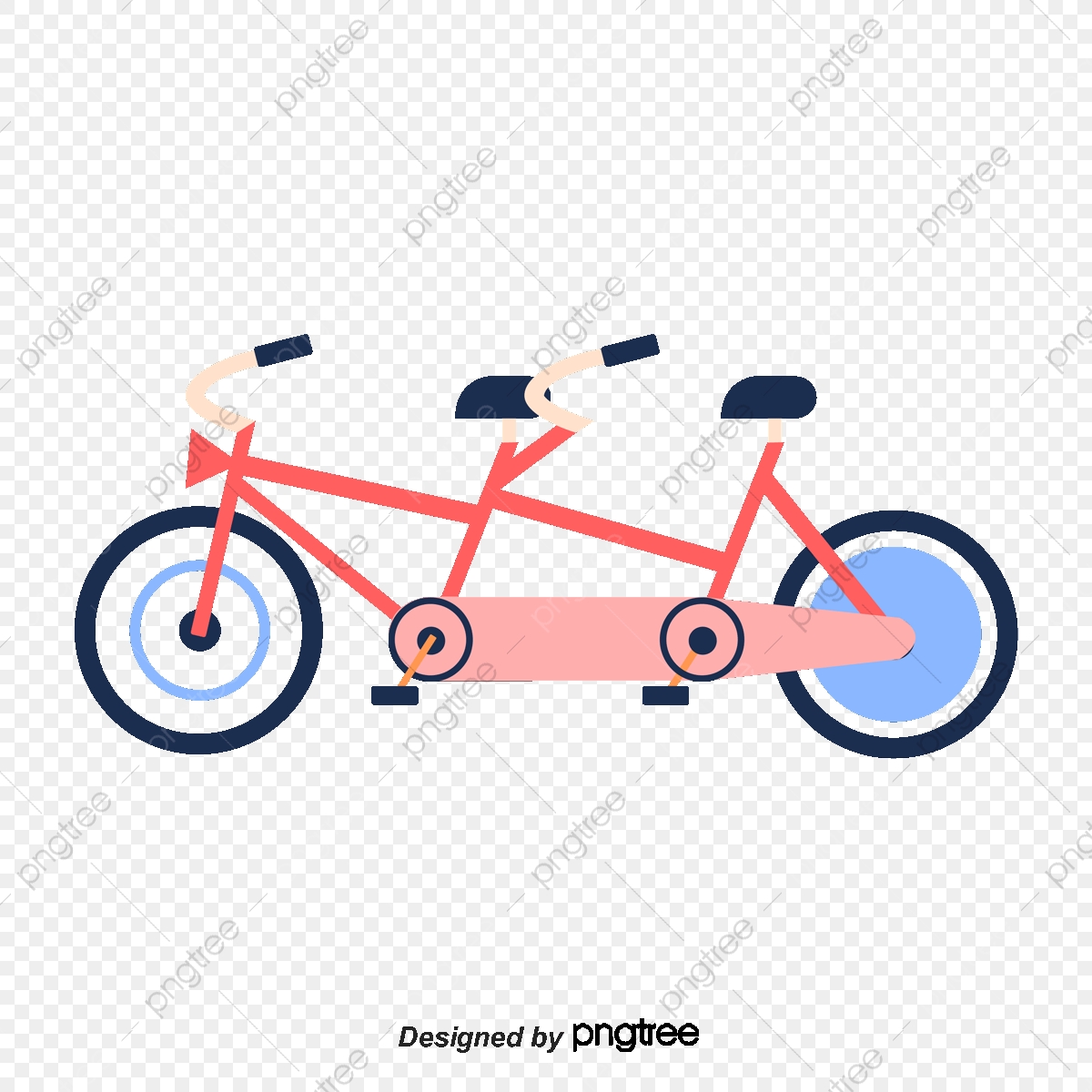 1200x1200 Retro Tandem Bicycle, Retro Vector, Bicycle Vector, Double Png