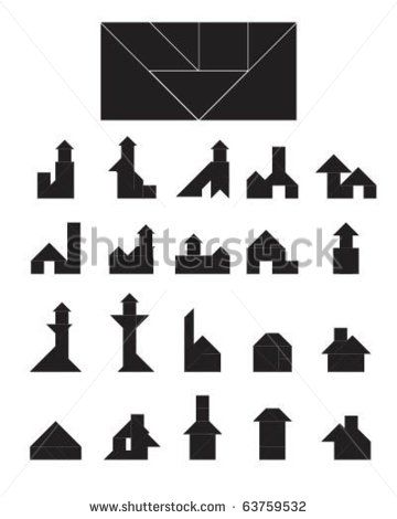 360x470 Vector Tangram Building Collection