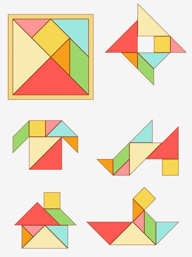 Tangram Vector at Vectorified.com | Collection of Tangram Vector free ...