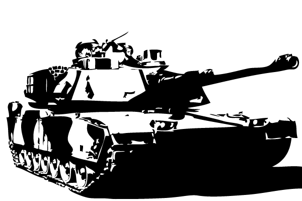 Tank Silhouette Vector At Collection Of Tank