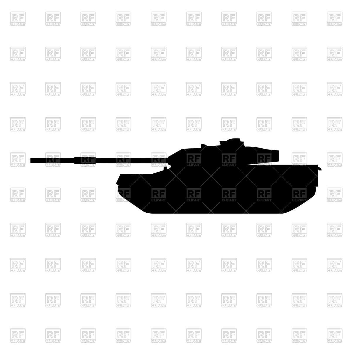 Tank Silhouette Clip Art