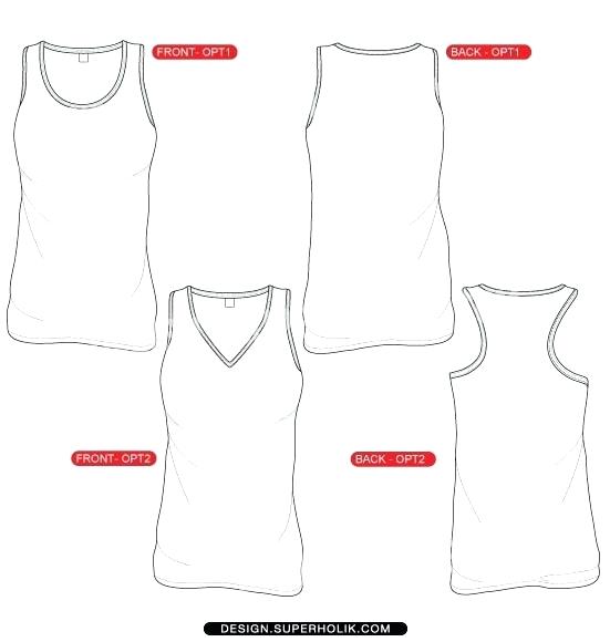 Tank Top Template 551x580 Tank Top Template