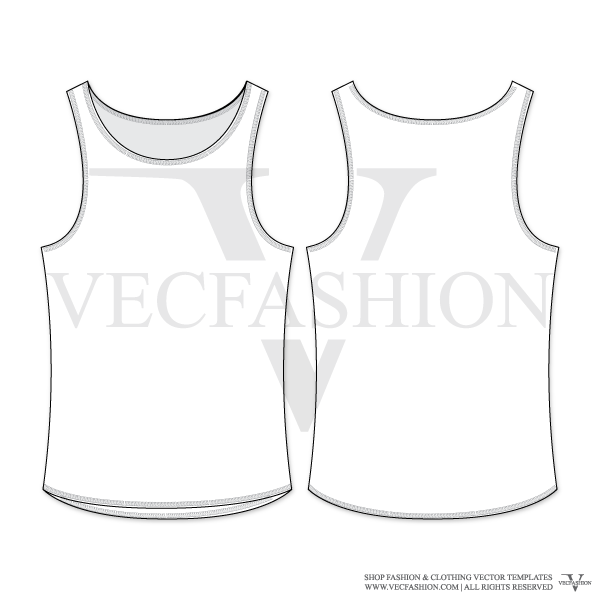 Men Basic Tank Top Vector Template Fashion Sketch Clothing 600x600 Men Basic Tank Top Vector Template Fashion Sketch Clothing