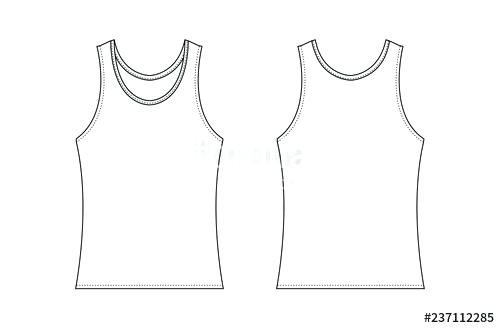 Tank Top Template Illustration White Womens Tank Top Vector 500x328 Tank Top Template Illustration White Womens Tank Top Vector
