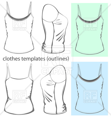 Woman Undershirt Design Template 372x400 Woman Undershirt Design Template